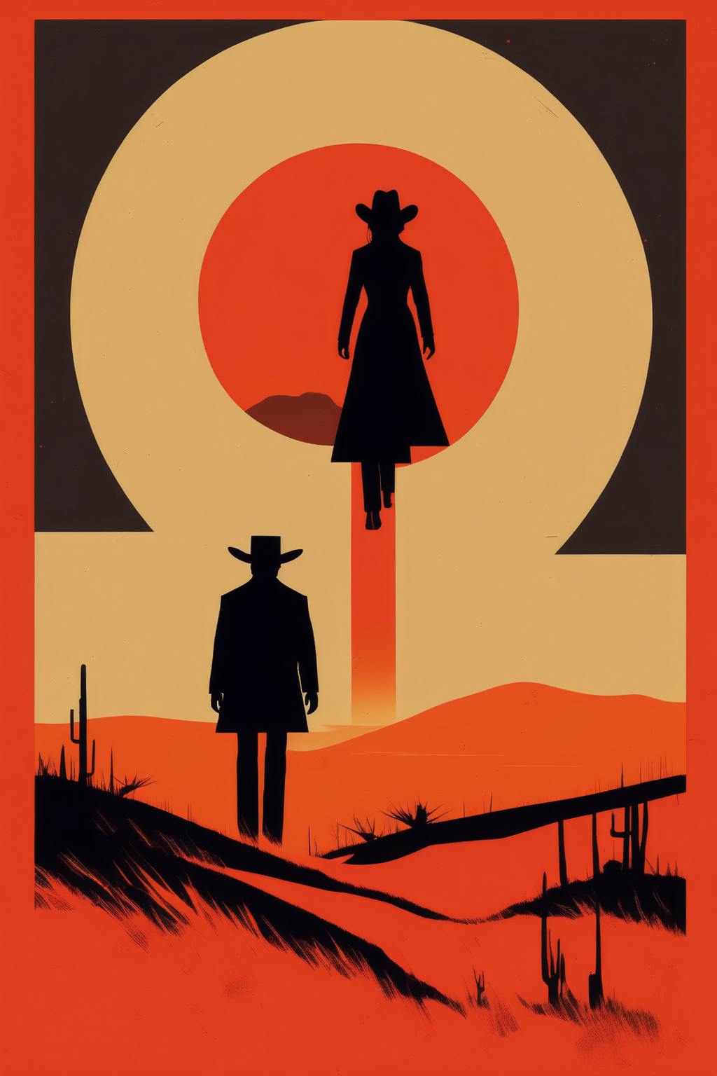 00254-3296751250-_lora_Olly Moss Style_1_Olly Moss Style - simple deconstructed 60s western film dark music album style Saul Bass.png